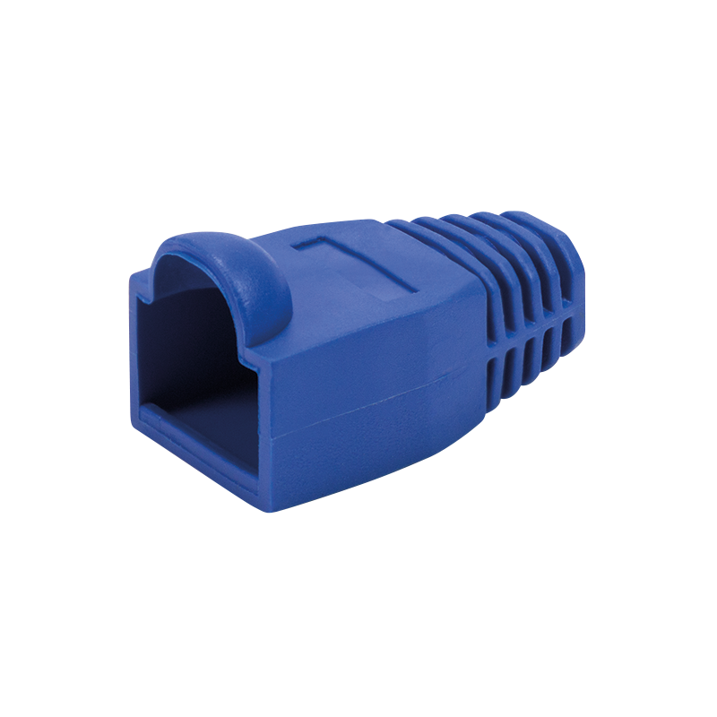Osłony odciążające wtyków RJ45, 6.5 mm, niebieskie, 50 szt.