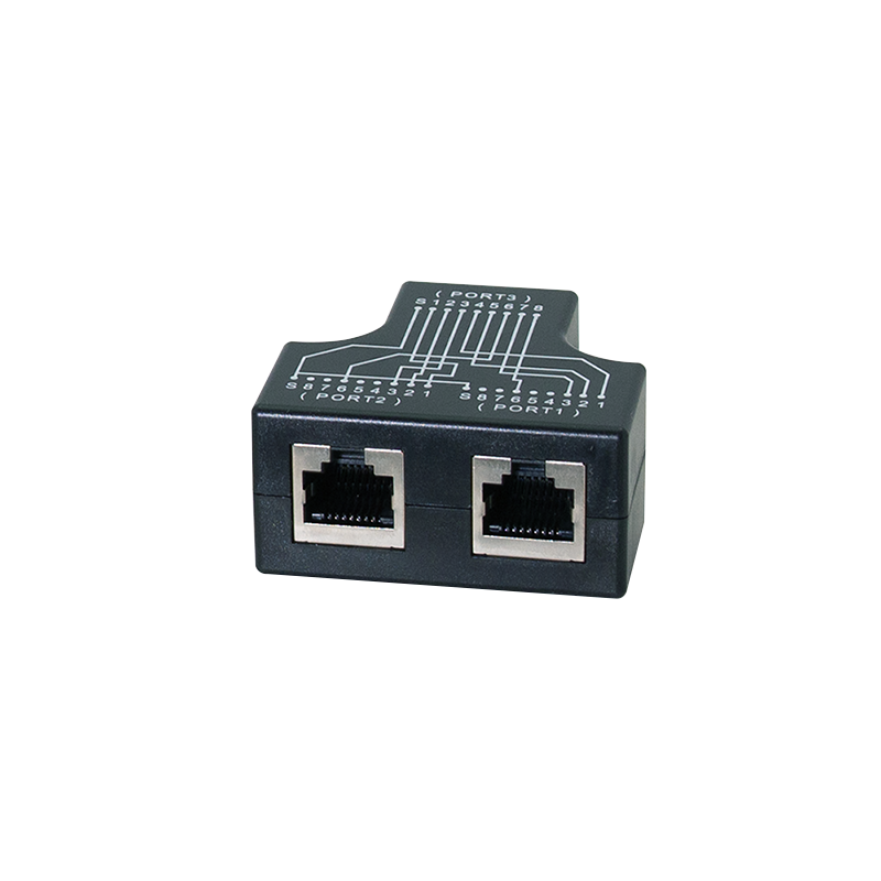 Adapter współdzielenia kabla, 1x gniazdo RJ45 – 2x gniazdo RJ45, 10/100BT