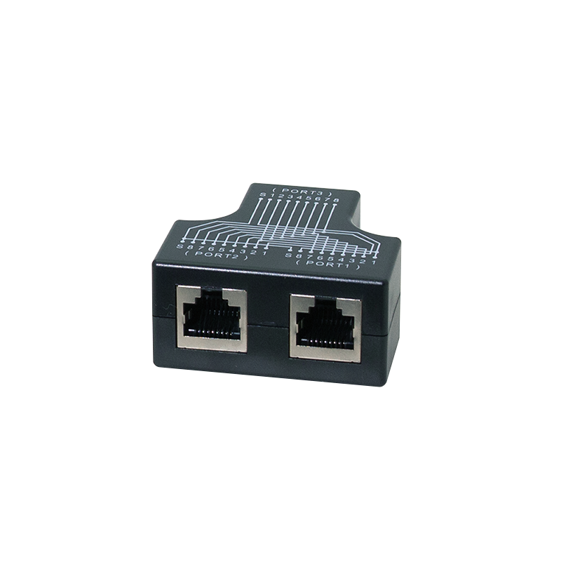 Adapter współdzielenia kabla, 1x gniazdo RJ45 – 2x gniazdo RJ45, 1:1, równoległy