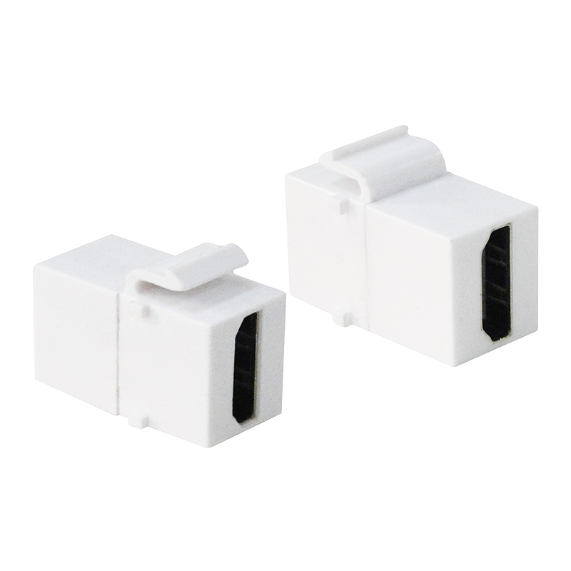 Łącznik HDMI Keystone, A/gniazdo – HDMI-A/gniazdo, biały — 1