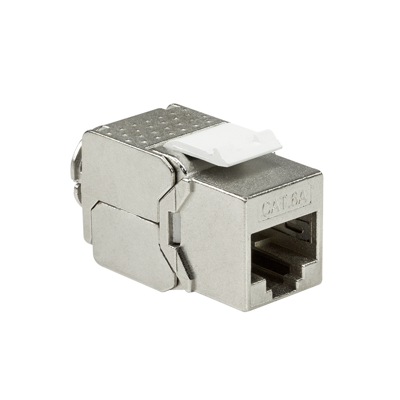 Beznarzędziowe gniazdo keystone kat. 6A STP, 22-26 AWG, szerokość 16 mm