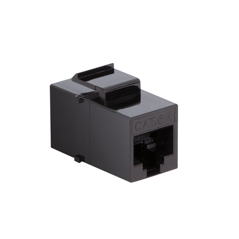 Cat.6A Keystone Inline Coupler UTP, only 14.7 mm width, slim type — 1