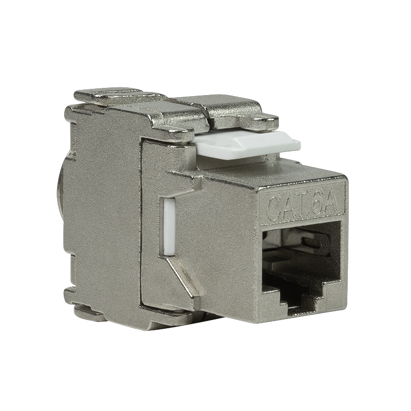 Beznarzędziowe gniazdo keystone kat. 6A STP, 22-26 AWG, szerokość 17.2 mm