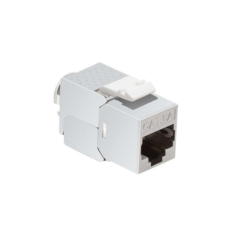 Cat.6A keystone jack STP AWG 22-26, toolless, only 14.5 mm width