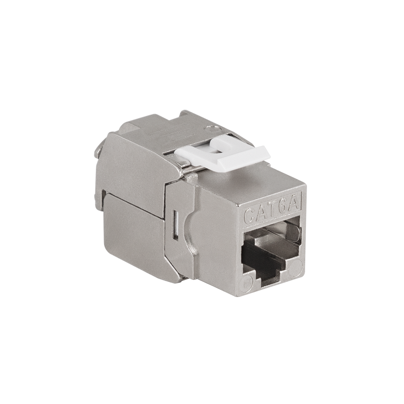 Cat.6A keystone jack STP 22–26 AWG, toolless, 16.4 mm width