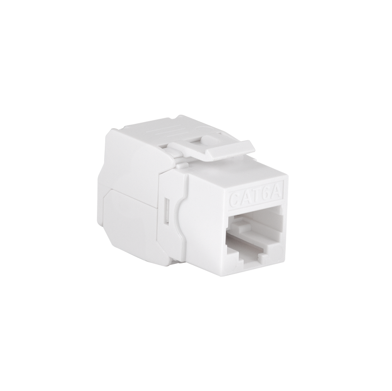 Cat.6A keystone jack UTP 22–26 AWG, toolless, 16.6 mm width