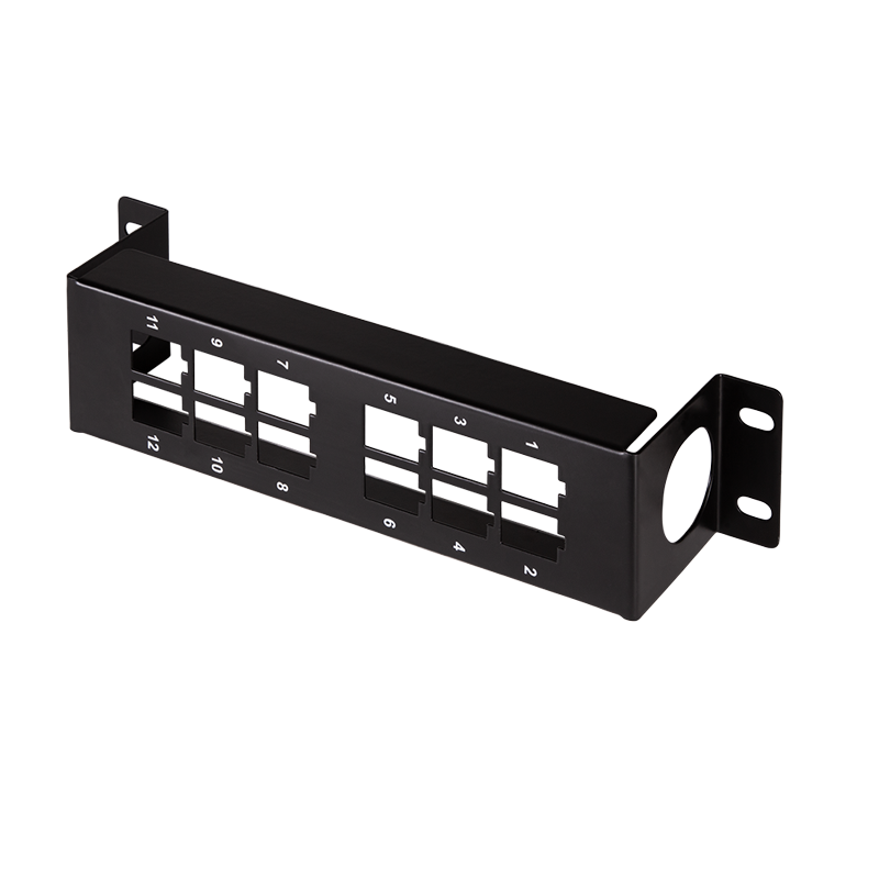 Bracket for 12 Keystone modules, 10 inch or wall mounting