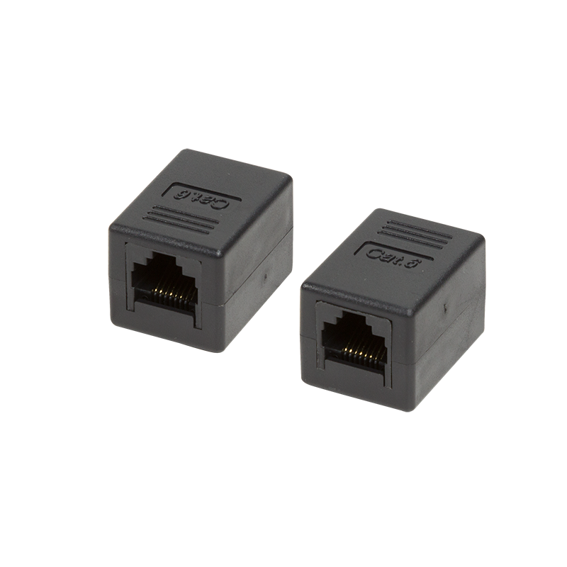 RJ45 inline coupler, Cat.6, unshielded, plastic housing