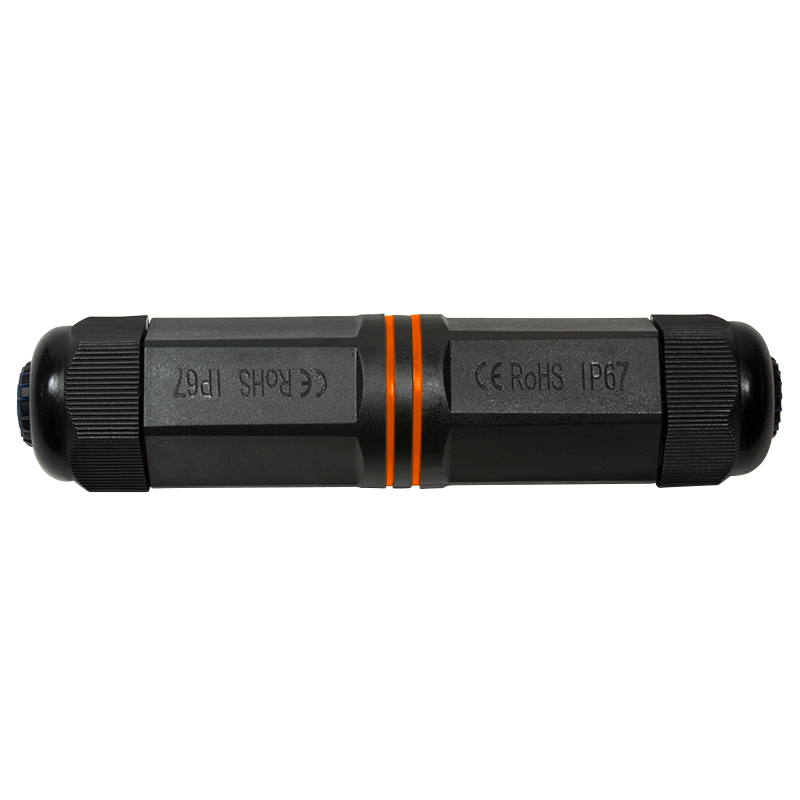 Cat.6A outdoor inline coupler, IP68 waterproof