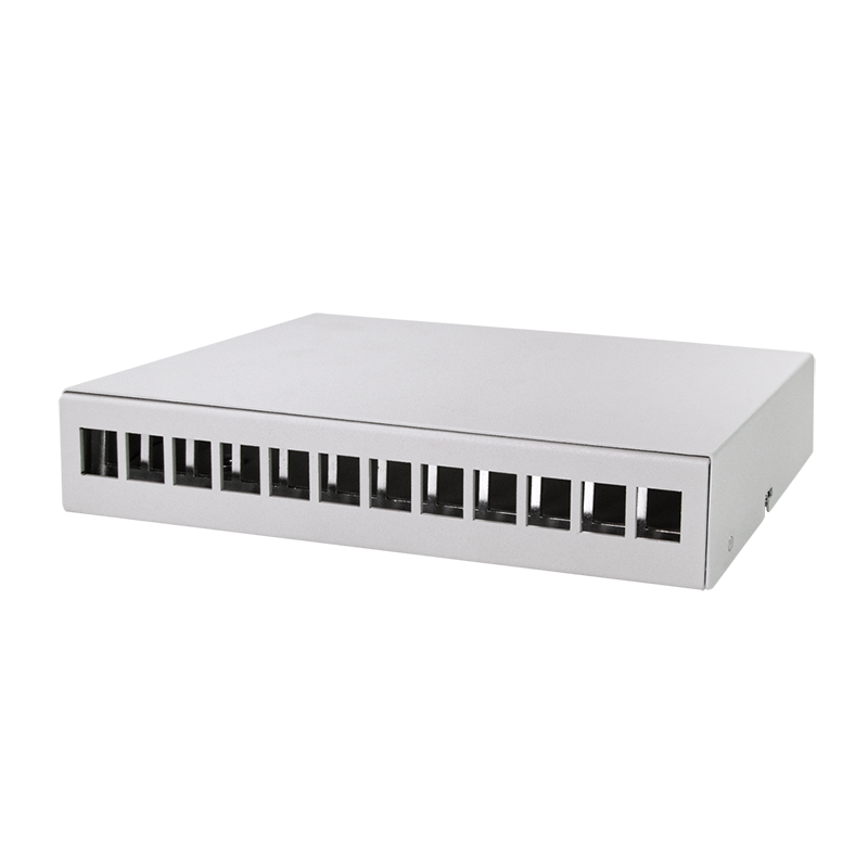 Consolidation point box 12-port, desk/wall/rail mounting