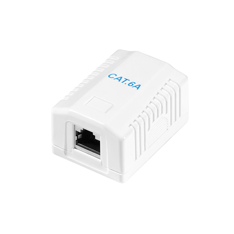 Cat.6A Surface Mounted Box 1 x RJ45, shielded