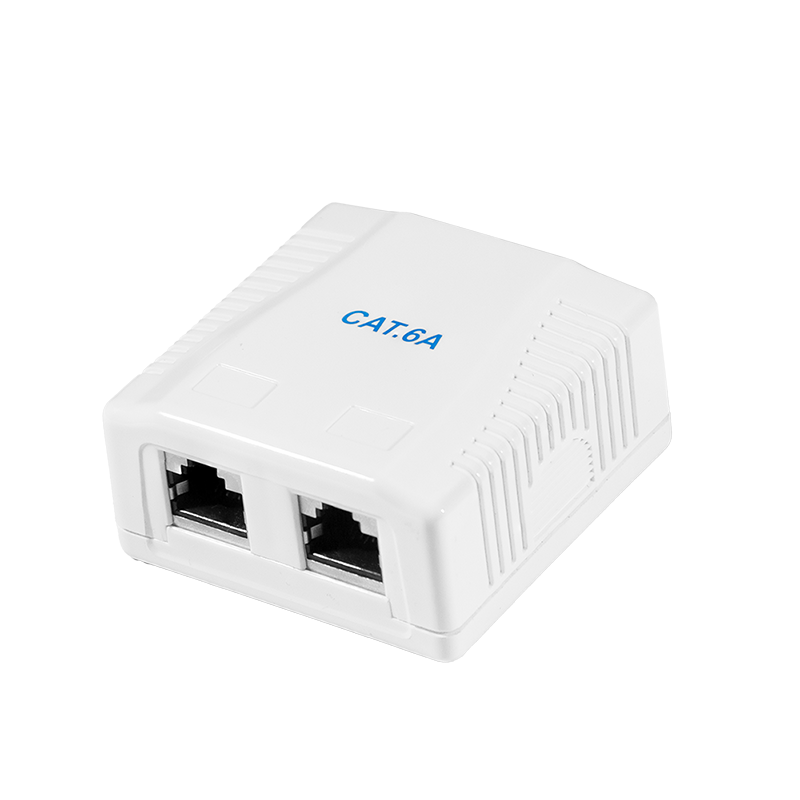 Cat.6A Surface Mounted Box 2 x RJ45, shielded — 1