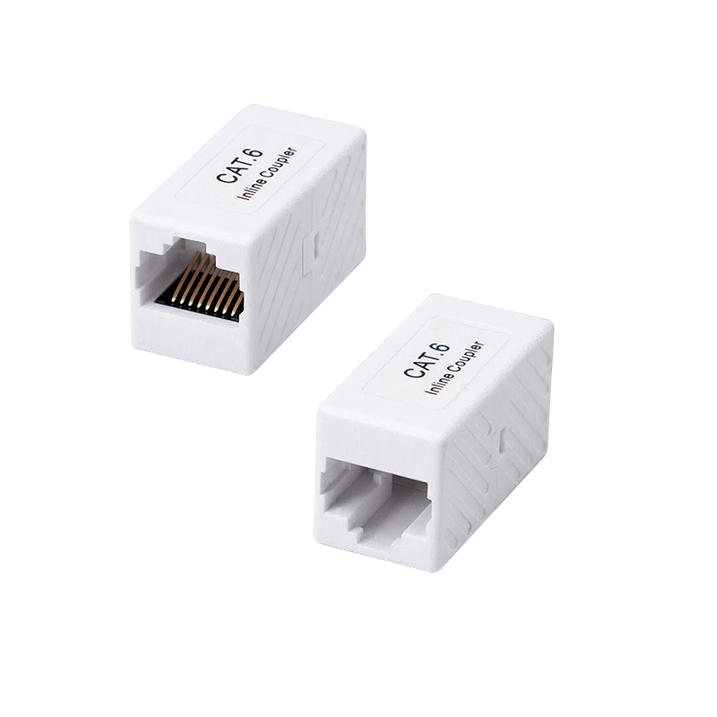 Cat.6 RJ45 mini patch cable connector, unshielded, plastic housing