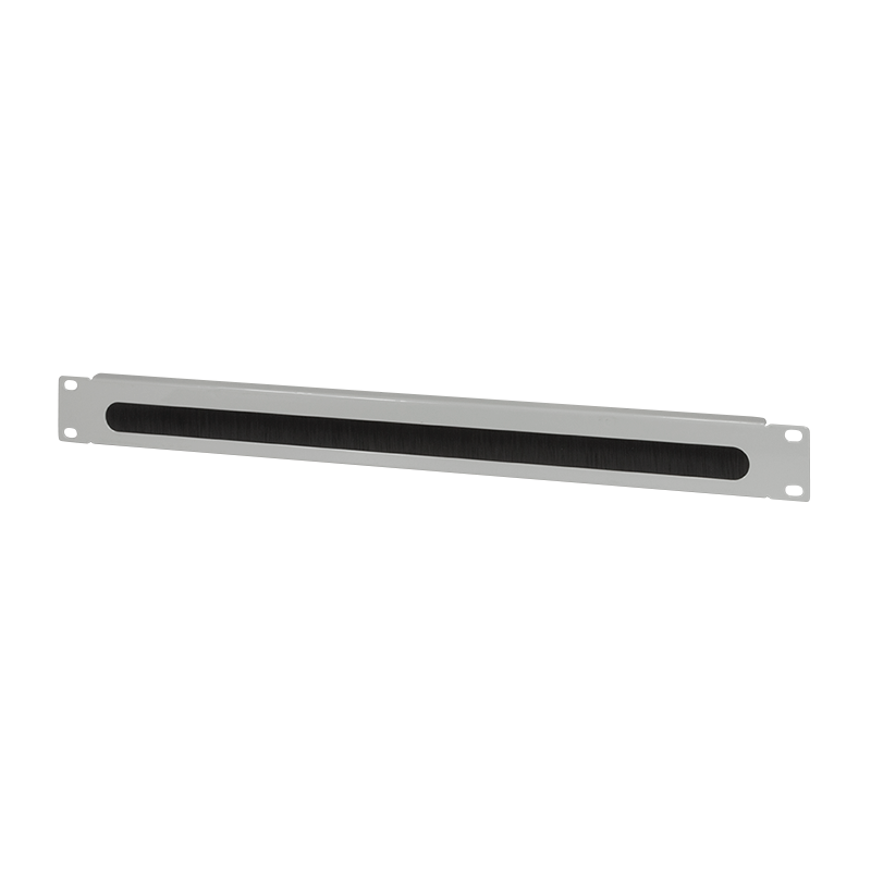 19" cable entry 1U with brush strip, grey