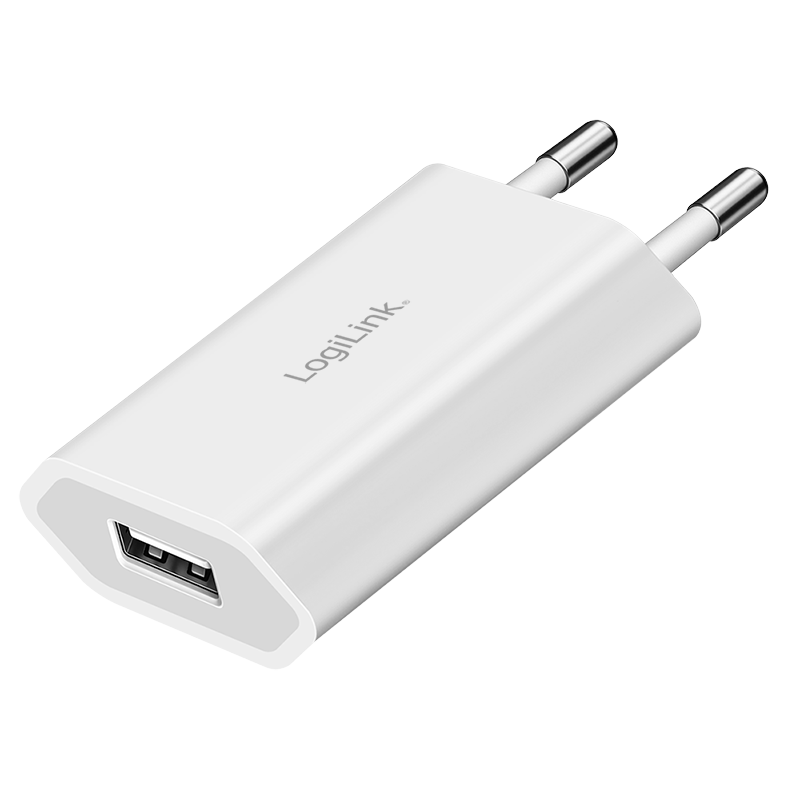 USB-A charger, 5 W, 1-port, 1x USB-A, White