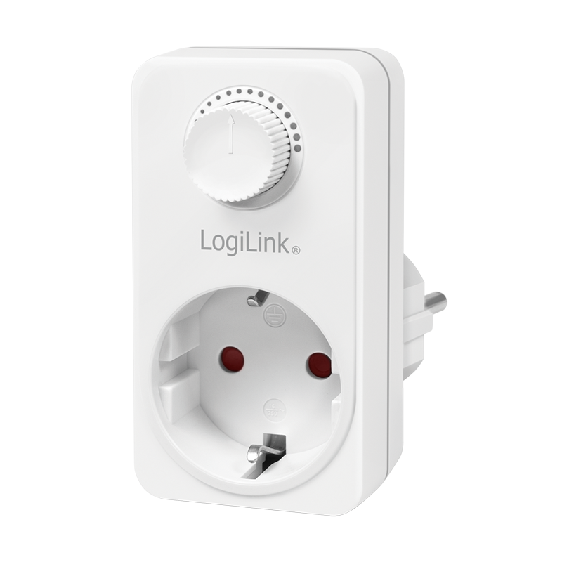 Socket adapter with dimmer, 1x CEE 7/3