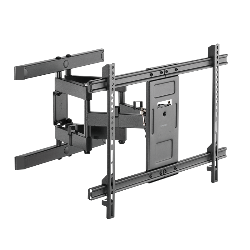 TV wall mount for 37–80 inch screens, tiltable and swivelling, up to 60 kg