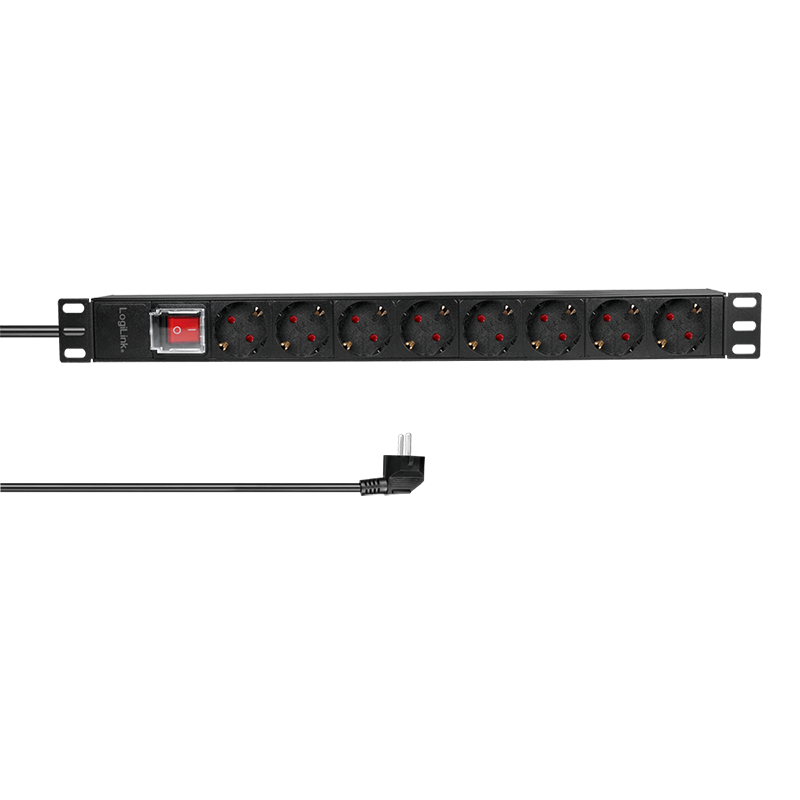 Basic Rack PDU 8-way German socket, with switch