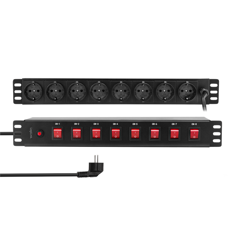 Basic Rack PDU 8-way German socket, each socket individually switchable