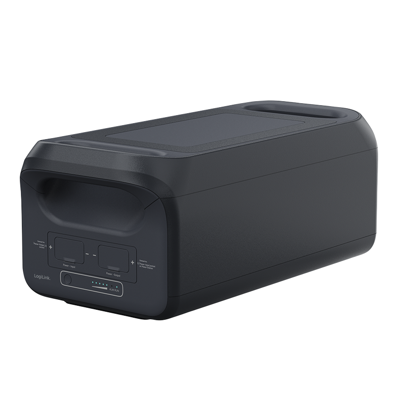 Additional battery for 3000 W power stations, 3000 W, LiFePO4 battery, black