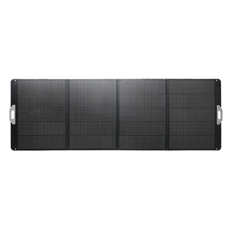 Foldable-stand alone-solar panel, 263.5x95.7x0.4 cm, 400 W, IP67, black