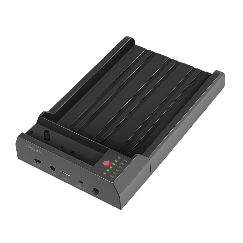 Podwójna stacja dokująca, 2 porty, USB 3.2 Gen2, do dysków SATA HDD/SSD i M.2 NVMe SSD