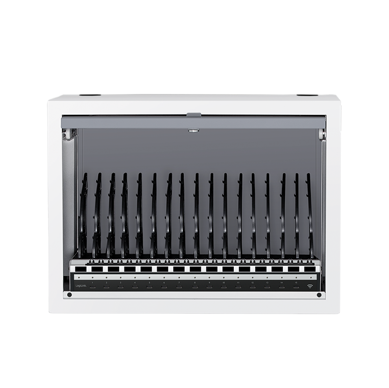 USB-C multi-charging station, 15-Port, PD, smart, grey — 1