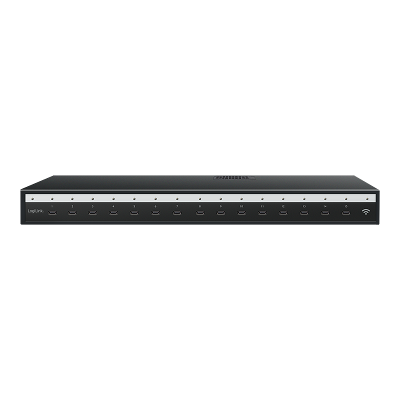 USB-C multi-charger (IPSS), 15-Port, PD, smart, black