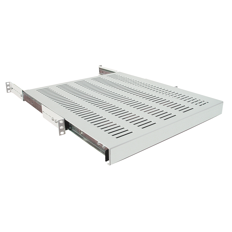 Extendable shelf for racks with a depth of 1200 mm, grey