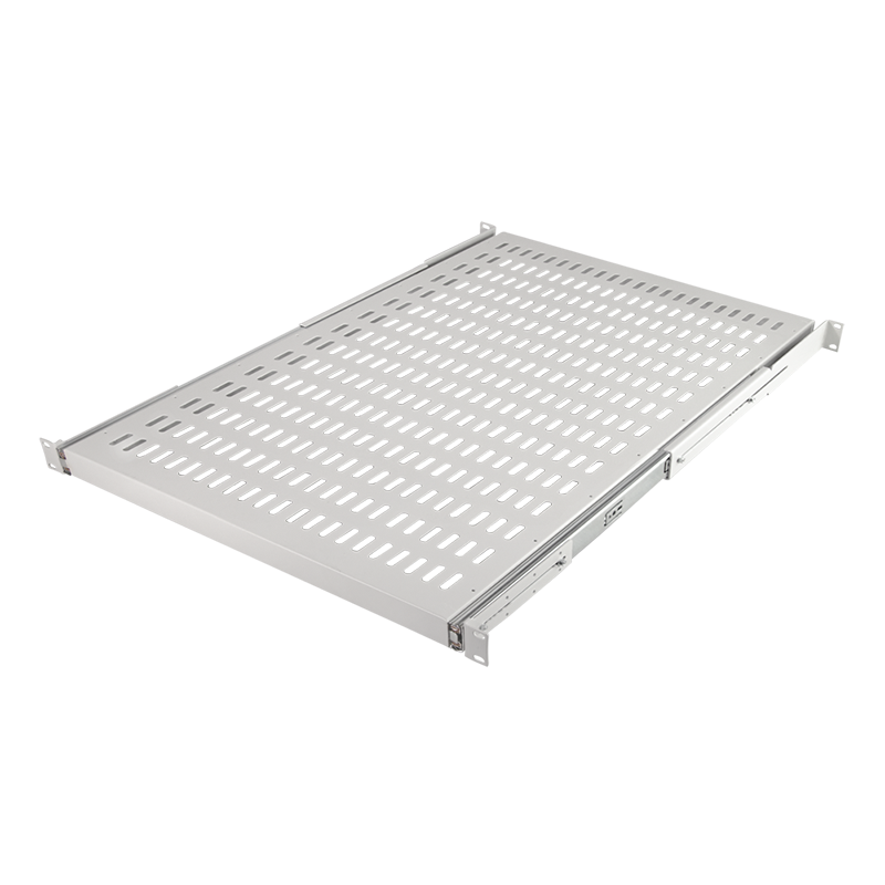 Extendable shelf for racks with a depth of 1000 mm, grey