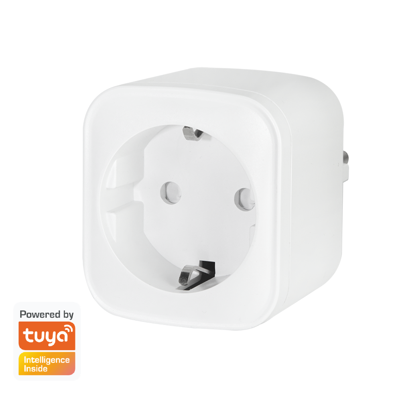 Wi-Fi smart plug socket, 1-way (CEE 7/7), Tuya compatible