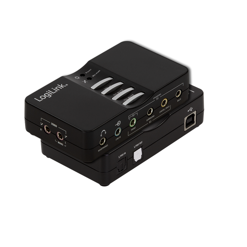 Zewnętrzna karta dźwiękowa USB 7.1, 8 kanałów