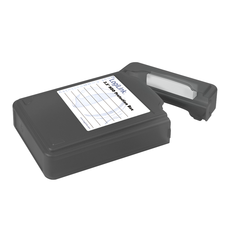 Pudełko ochronne na dyski HDD 3.5", czarne