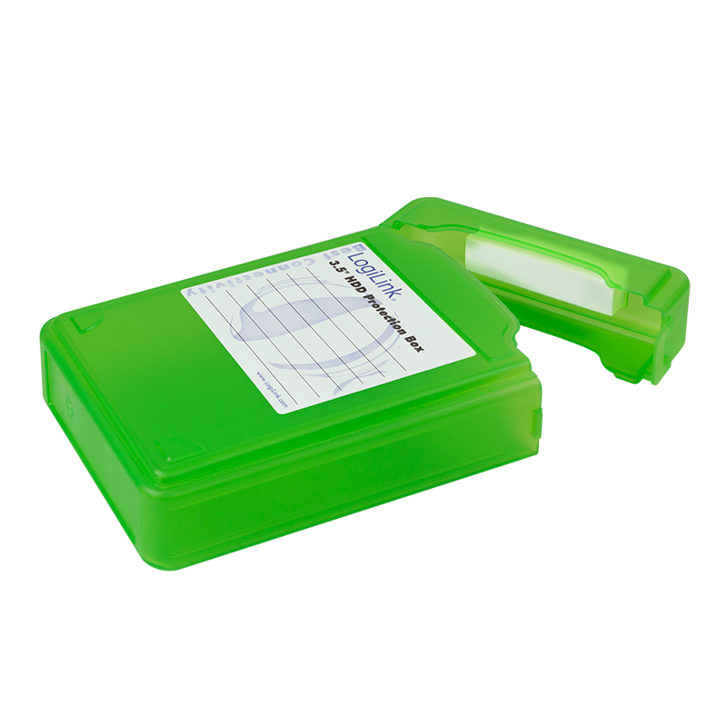 Pudełko ochronne na dyski HDD 3.5", zielone