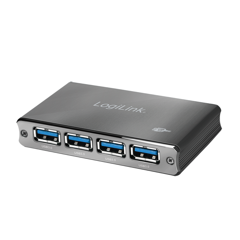 USB 3.0 hub 4-port, aluminum