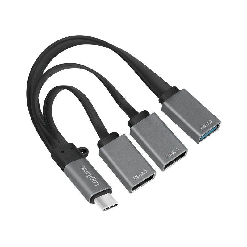 Koncentrator USB-C™, 2x USB 2.0 A/gniazdo + 1x USB 3.0 A/gniazdo