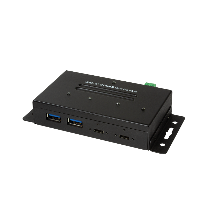 Koncentrator combo USB 3.2 Gen2, 4 porty, klasa przemysłowa