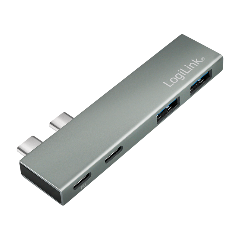 USB 3.2 Gen2x2 docking station, 4-port, PD, silver