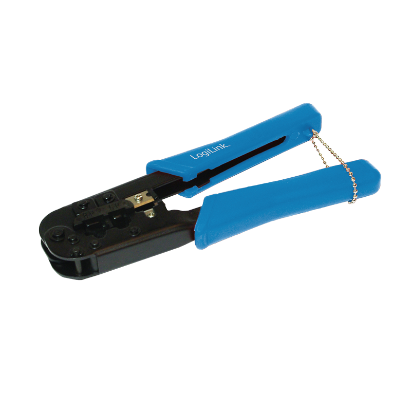 Crimping tool for RJ45 8P8C connector, with cutter