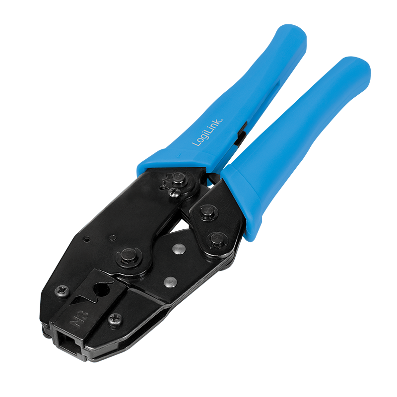 Crimp tool for shielded Cat.6A & Cat.7 plugs
