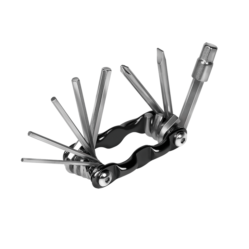 Miniaturowy składany multitool rowerowy 9 w 1