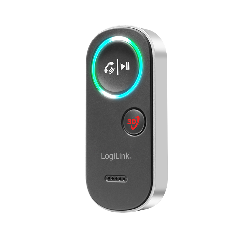 Bluetooth 5.4 audio receiver with 3D audio effect, black