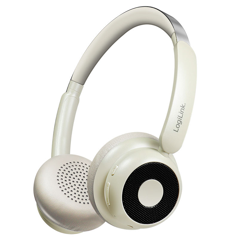 Bluetooth 6.0 wireless over-ear headset, brown
