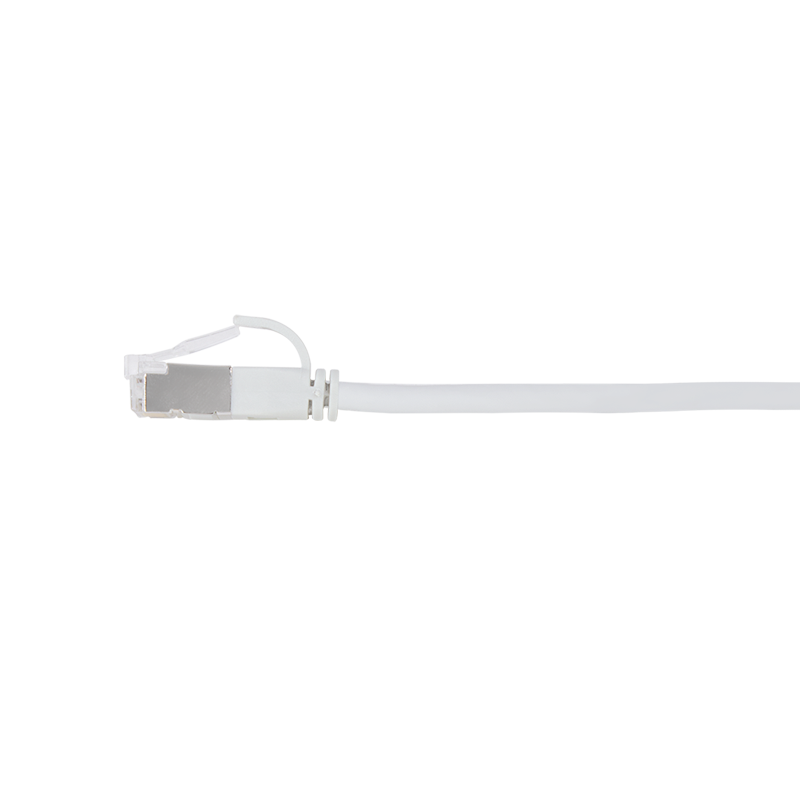 White SlimLine Cat.6A U/FTP patch cable, 0.2 m — 5