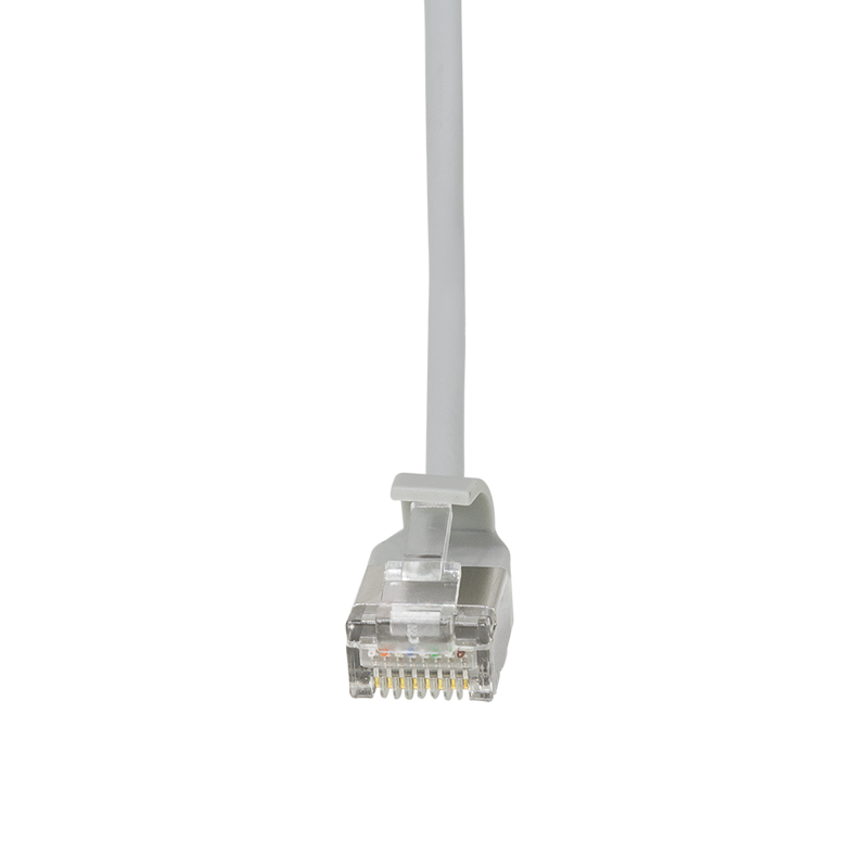 Grey SlimLine Ultraflex Cat.6A U/FTP patch cable, 0.2 m — 3