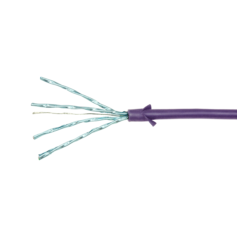 Purple SlimLine Cat.6A U/FTP patch cable, 0.2 m — 4