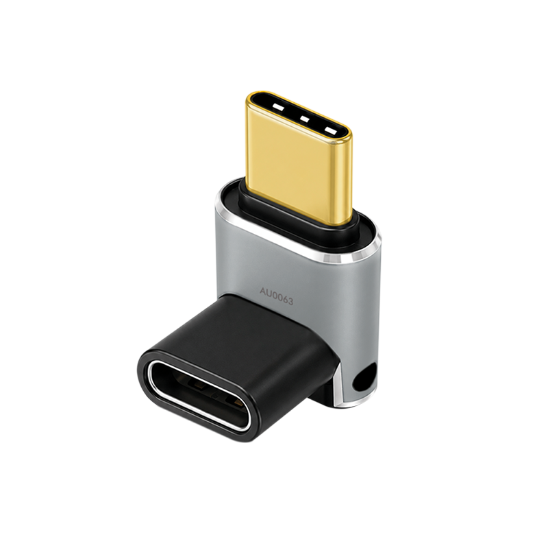 90° USB-C angled adapter, 40 Gbps, 240 W, 8K/60 Hz