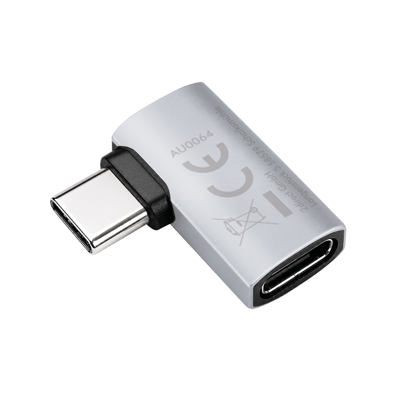 90° left/right angled USB-C adapter, 40 Gbps, 240 W — 2