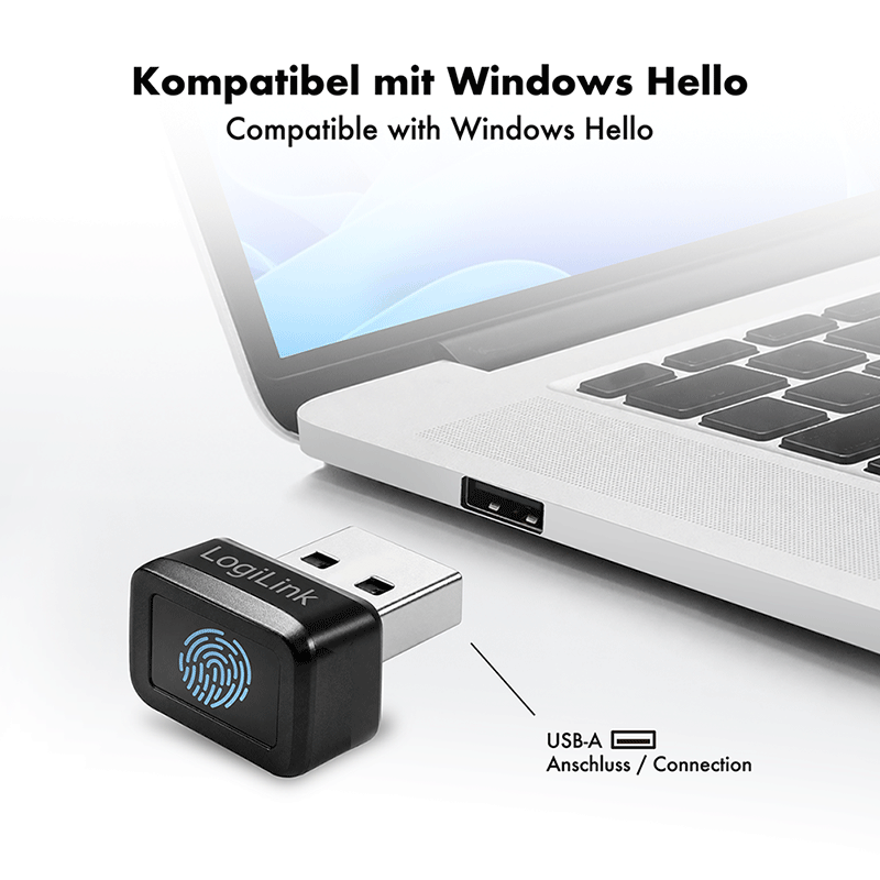 USB-A 2.0 fingerprint reader with Windows Hello support — 4