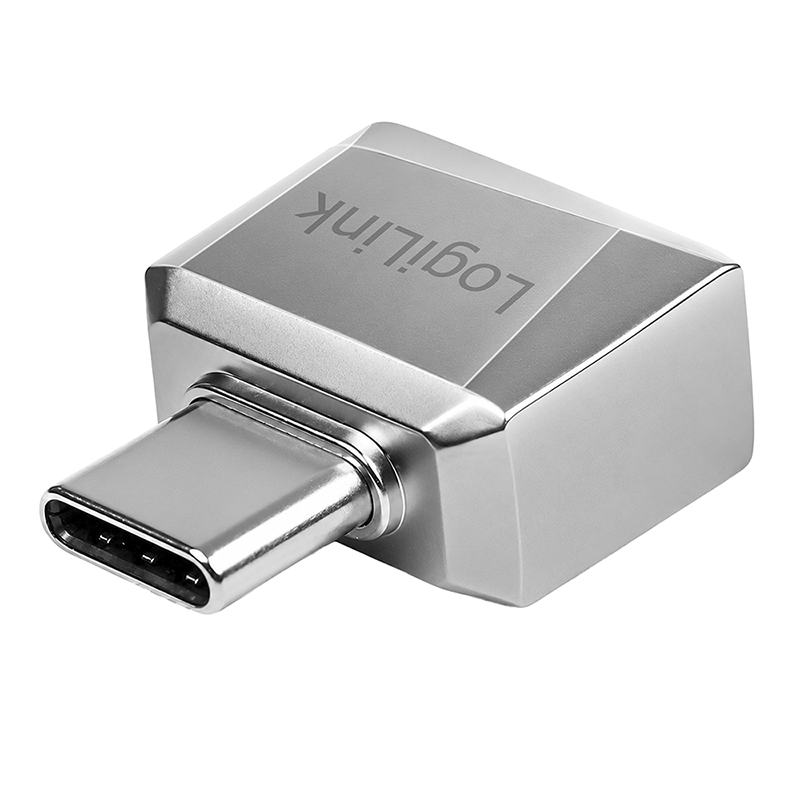 USB-C 2.0 fingerprint reader, metal, silver
